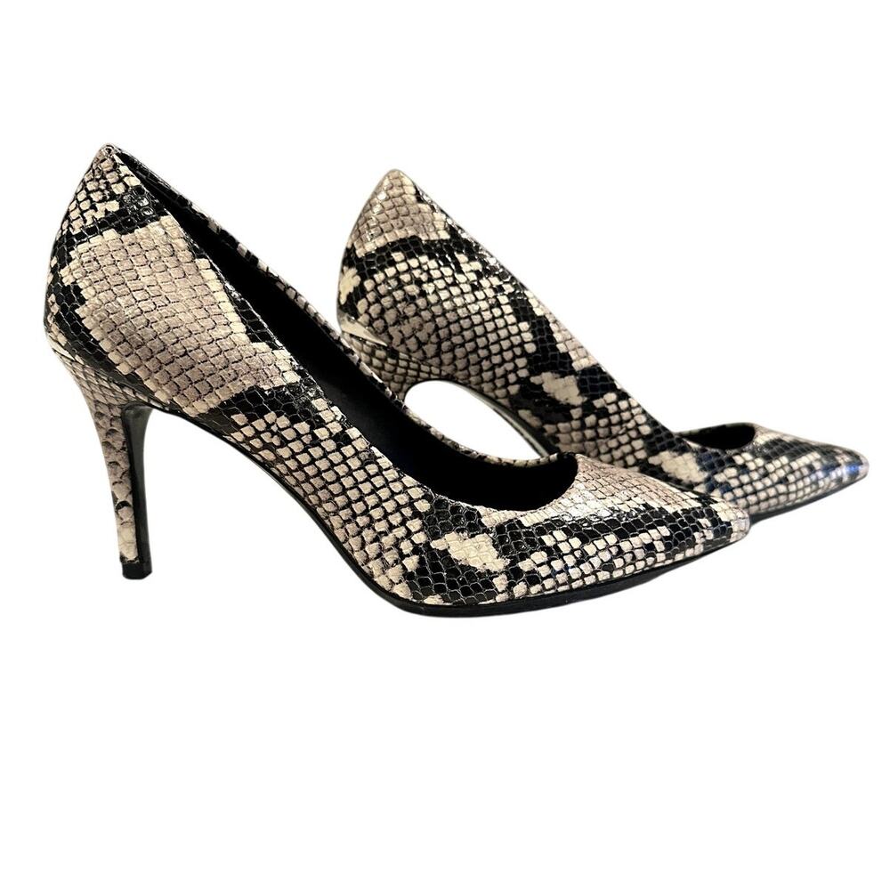 Calvin Klein Gayla Snake Skin Stiletto Pumps 3 1/2" Heel 7 - Picture 2 of 8